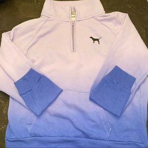 Victoria’s Secret PINK Ombré Purple Quarter Zip